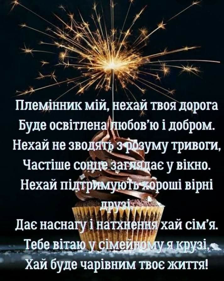 Вітання з днем народження племіннику картинка 3