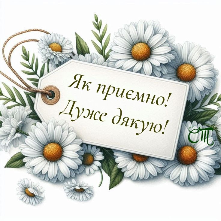 листівка дякую за привітання