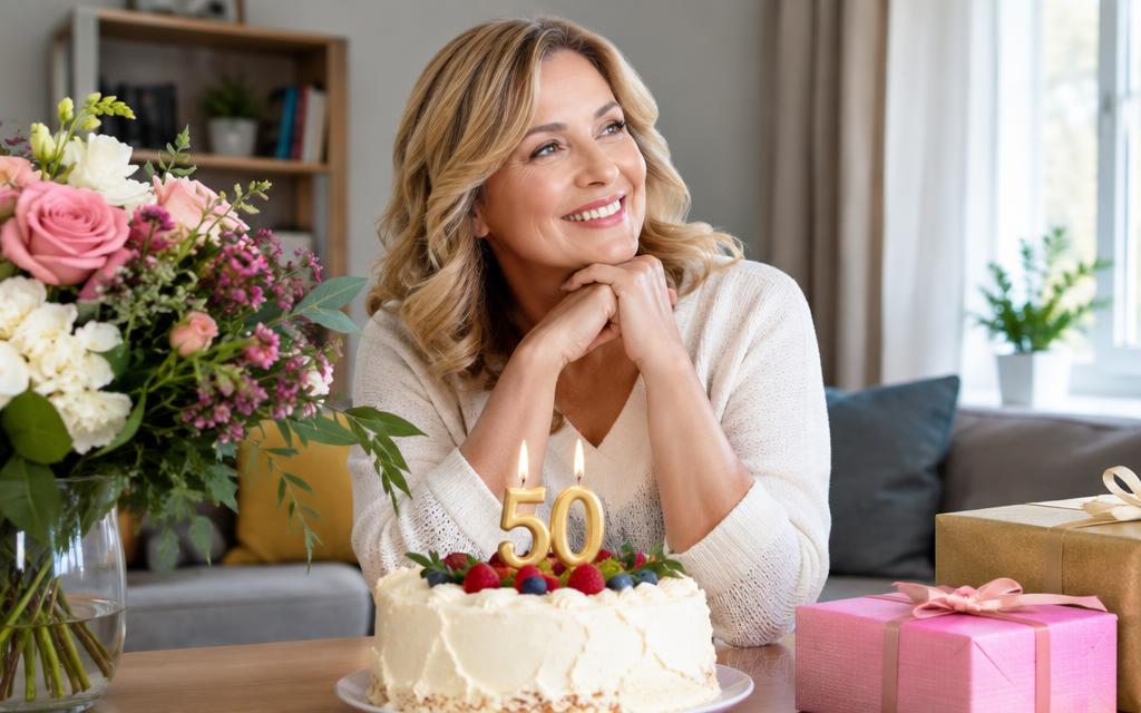 Зворушливі привітання жінці з ювілеєм 50 років: тексти та ідеї