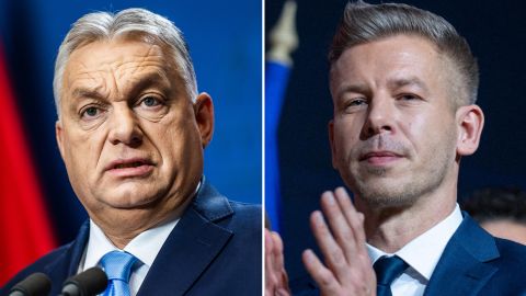 Петер Мадяр висміяв Віктора Орбана, побачивши його на балконі під час візиту до президента