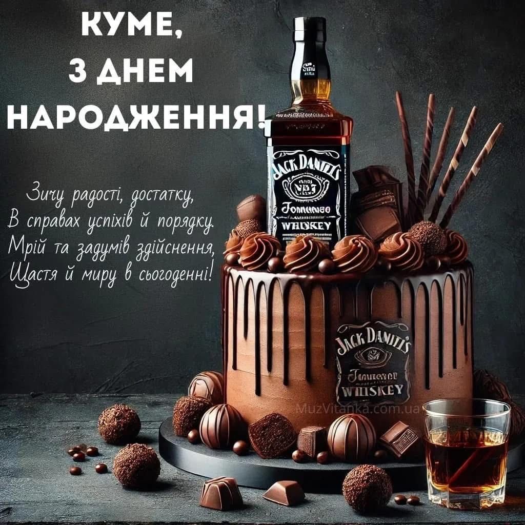 Сучасне привітання з Днем народження кума