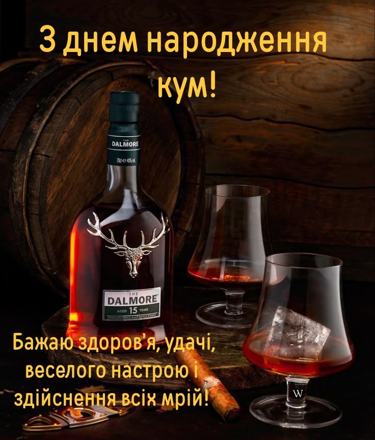 Сучасне привітання з Днем народження кума