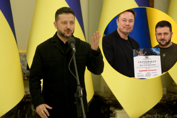 Вручили грамоту та сертифікат “Левеня”: нагородження Ілона Маска стало мемом