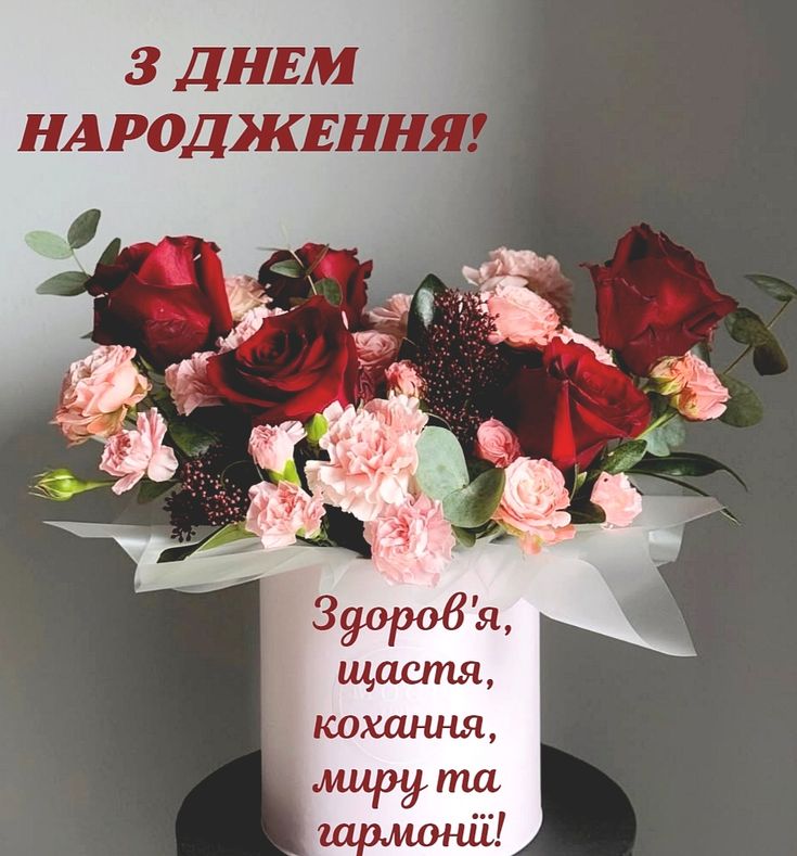 Сучасне привітання з Днем народження кумі